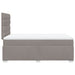 Pat box spring cu saltea, taupe, 120x190 cm material textil - WALTI WALTI