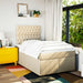 Pat continental cu saltea, crem, 120x190 cm, textil - WALTI WALTI