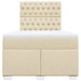 Pat continental cu saltea, crem, 120x190 cm, textil - WALTI WALTI