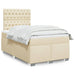 Pat continental cu saltea, crem, 120x190 cm, textil - WALTI WALTI