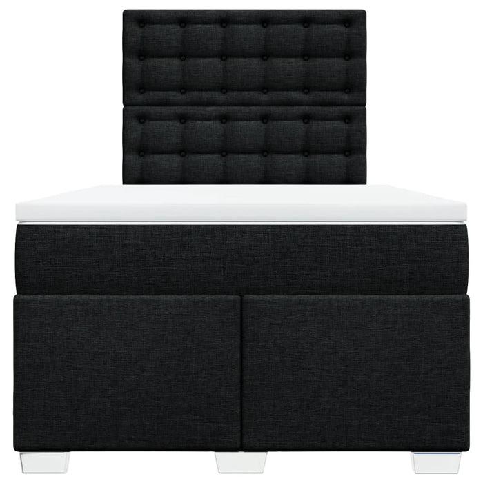 Pat box spring cu saltea, negru, 120x190 cm, catifea - WALTI WALTI