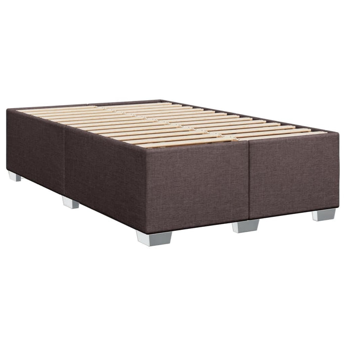 Pat box spring cu saltea, maro închis, 120x190 cm, textil - WALTI WALTI