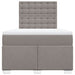 Pat box spring cu saltea, taupe, 120x190 cm material textil - WALTI WALTI