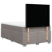 Pat box spring cu saltea, taupe, 120x190 cm material textil - WALTI WALTI