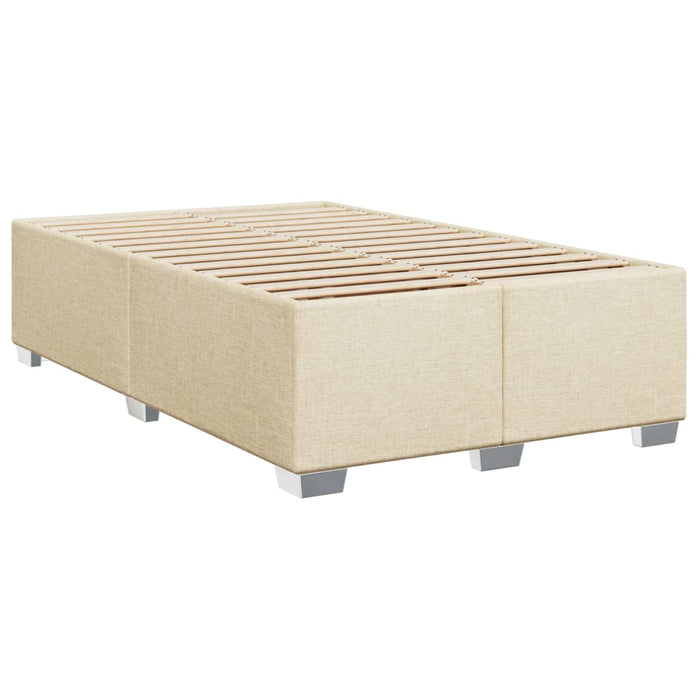 Pat continental cu saltea, crem, 120x190 cm, textil WALTI