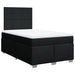 Pat box spring cu saltea, negru, 120x200 cm, textil - WALTI WALTI