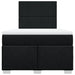 Pat box spring cu saltea, negru, 120x200 cm, textil - WALTI WALTI