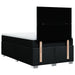 Pat box spring cu saltea, negru, 120x200 cm, textil - WALTI WALTI