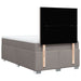 Pat box spring cu saltea, gri taupe, 120x200 cm, textil - WALTI WALTI