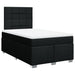 Pat box spring cu saltea, negru, 120x200 cm, textil - WALTI WALTI