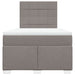 Pat box spring cu saltea, gri taupe, 120x200 cm, textil - WALTI WALTI
