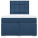 Pat box spring cu saltea, albastru, 120x200 cm, textil - WALTI WALTI
