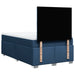 Pat box spring cu saltea, albastru, 120x200 cm, textil - WALTI WALTI