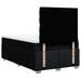 Pat box spring cu saltea, negru, 120x200 cm, textil - WALTI WALTI