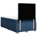 Pat box spring cu saltea, albastru, 120x200 cm, textil - WALTI WALTI