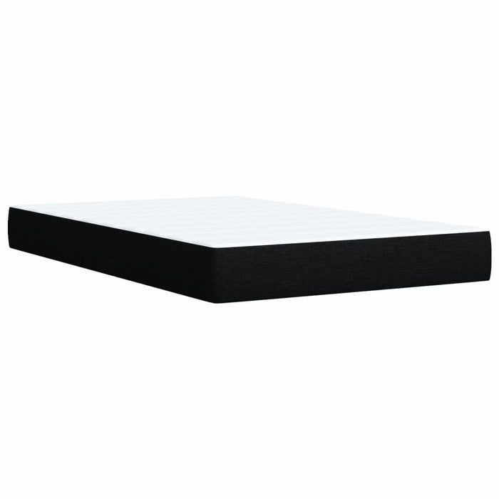 Pat box spring cu saltea, negru, 120x200 cm, textil - WALTI WALTI