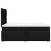 Pat box spring cu saltea, negru, 120x200 cm, textil - WALTI WALTI