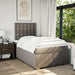 Pat box spring cu saltea, gri taupe, 120x200 cm, textil - WALTI WALTI