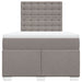 Pat box spring cu saltea, gri taupe, 120x200 cm, textil - WALTI WALTI