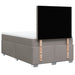 Pat box spring cu saltea, gri taupe, 120x200 cm, textil - WALTI WALTI