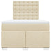 Pat box spring cu saltea, crem, 120x200 cm, textil - WALTI WALTI