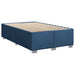 Pat box spring cu saltea, albastru, 120x200 cm, textil - WALTI WALTI