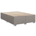 Pat box spring cu saltea, gri taupe, 140x200 cm, textil - WALTI WALTI