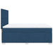 Pat box spring cu saltea, albastru, 140x200 cm, textil - WALTI WALTI