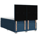 Pat box spring cu saltea, albastru, 140x200 cm, textil - WALTI WALTI