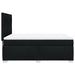 Pat box spring cu saltea, negru, 140x190 cm, textil - WALTI WALTI