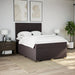 Pat box spring cu saltea, maro închis, 140x200 cm, textil - WALTI WALTI