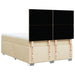 Pat box spring cu saltea, crem, 140x200 cm, textil - WALTI WALTI