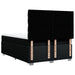 Pat box spring cu saltea, negru, 140x190 cm, textil - WALTI WALTI