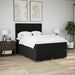 Pat box spring cu saltea, negru, 140x190 cm, textil - WALTI WALTI
