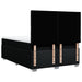 Pat box spring cu saltea, negru, 140x190 cm, textil - WALTI WALTI