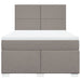 Pat continental cu saltea gri taupe 140x200 cm material textil - WALTI WALTI