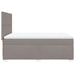 Pat continental cu saltea gri taupe 140x200 cm material textil - WALTI WALTI