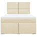 Pat continental cu saltea, crem, 140x200 cm, material textil - WALTI WALTI
