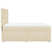 Pat continental cu saltea, crem, 140x200 cm, material textil - WALTI WALTI