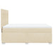 Pat continental cu saltea, crem, 140x200 cm, material textil - WALTI WALTI