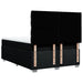 Pat box spring cu saltea, negru, 140x200 cm, textil - WALTI WALTI