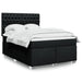 Pat box spring cu saltea, negru, 140x200 cm, textil - WALTI WALTI