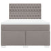Pat continental cu saltea gri taupe 140x200 cm material textil - WALTI WALTI