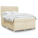 Pat continental cu saltea, crem, 140x200 cm, material textil - WALTI WALTI