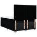 Pat box spring cu saltea, negru, 140x200 cm, textil - WALTI WALTI