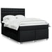 Pat box spring cu saltea, negru, 140x200 cm, textil - WALTI WALTI