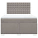 Pat continental cu saltea gri taupe 140x200 cm material textil - WALTI WALTI