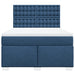 Pat continental cu saltea, albastru, 140x200cm, material textil - WALTI WALTI