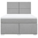 Pat continental cu saltea, gri deschis, 160x200 cm, textil - WALTI WALTI