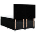 Pat box spring cu saltea, negru, 160x200 cm, textil - WALTI WALTI